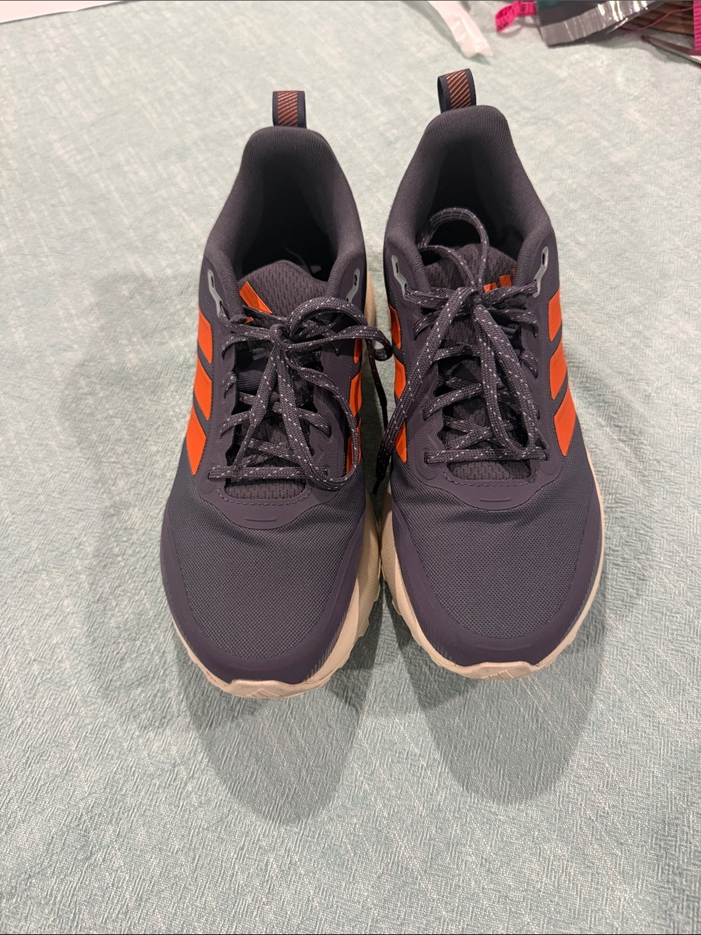 adidas Men's Navy and Orange Running Sneakers